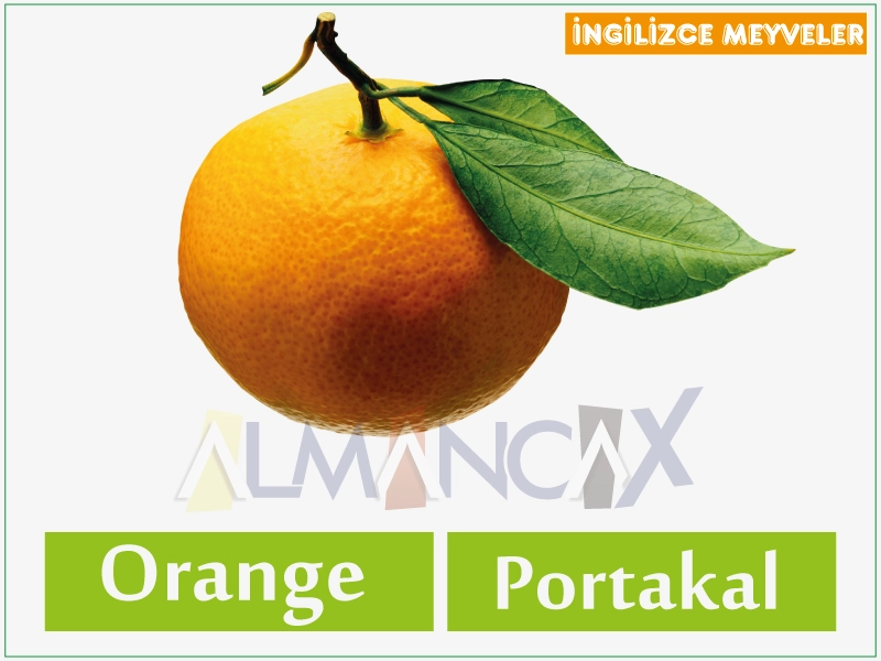 ingilizce meyveler - ingilizce portakal
