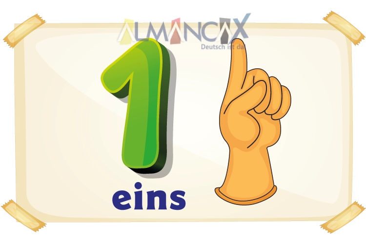 Almanca Rakamlar : 1 EINS