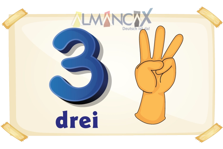German Numbers: 3 DREI
