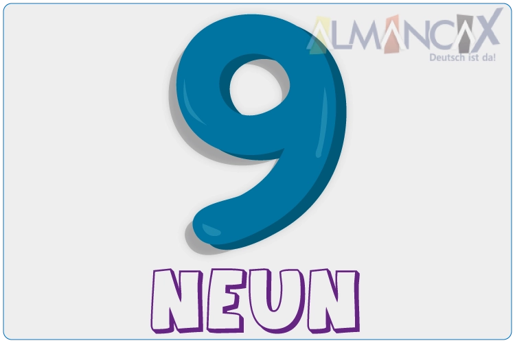 GERMAN NUMBERS 9 NEUN