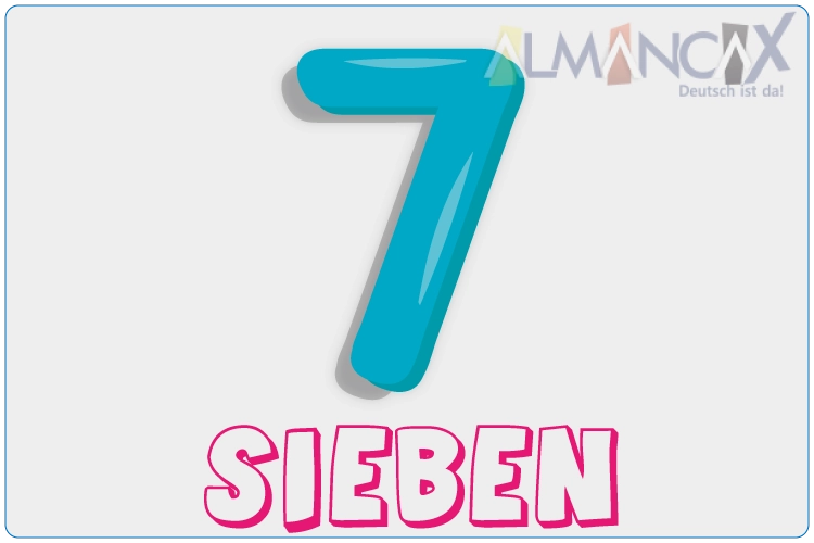 NUMERI TEDESCHI 7 SIEBEN