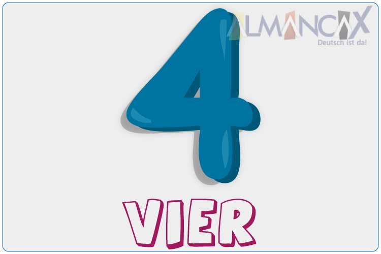 GERMAN NUMBERS 4 VIER