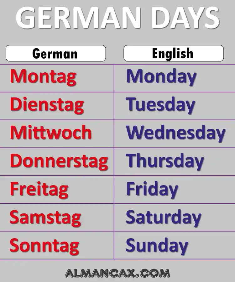 the-days-of-the-week-in-german