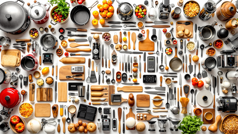 Almanca Mutfak Eşyaları ve Mutfak Malzemeleri: Pişirme Araçlarından Sofra Takımlarına, Elektrikli Aletlerden Saklama Kaplarına Tüm Mutfak Gereçlerinin Almancası