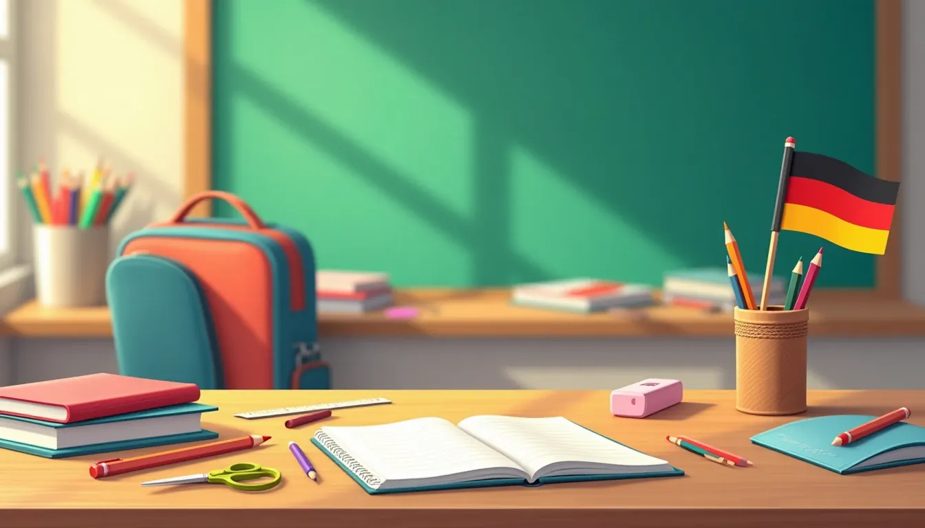 Almanca Okul Eşyaları ve Sınıf Eşyaları (Die Schulsachen) – Artikelleri, Çoğulları, Örnek Cümleler ve Resimli Anlatım