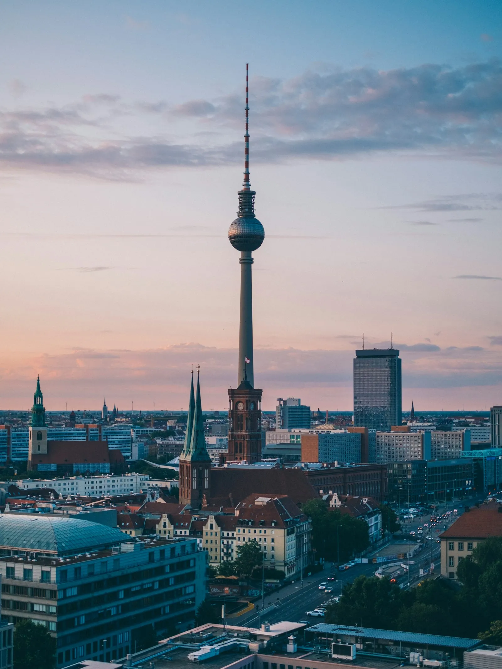 Berlin panoramik şehir manzarası