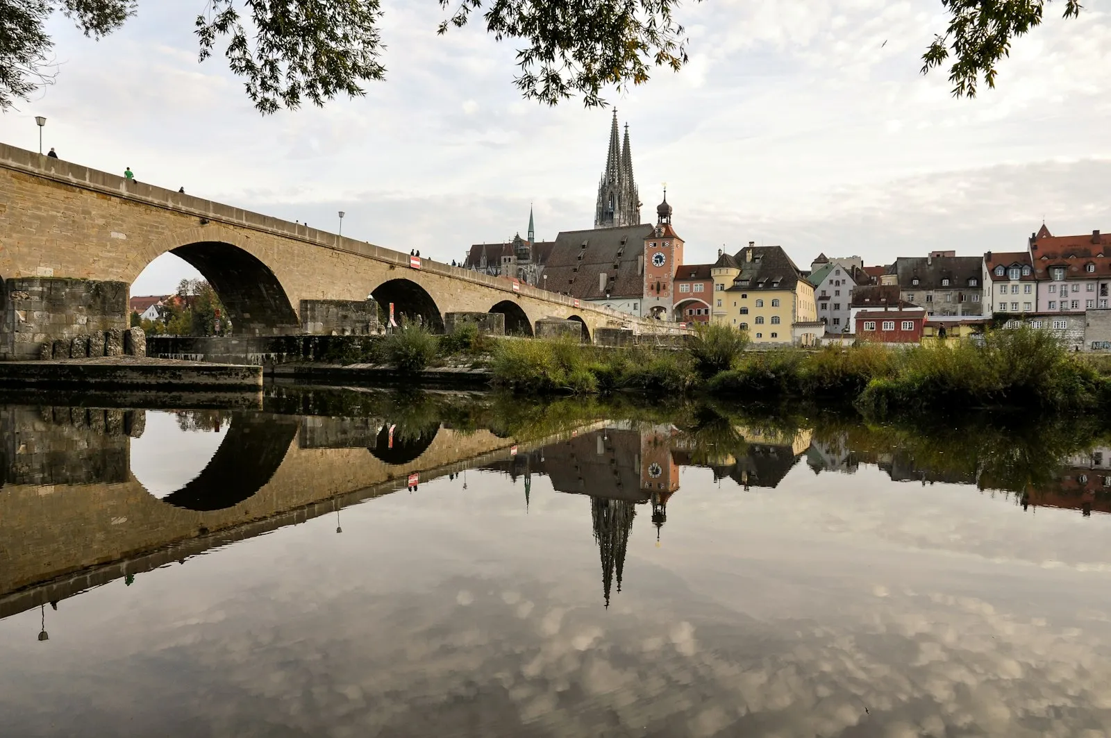 Regensburg eski şehir panoraması
